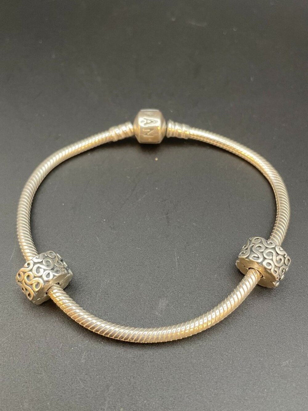 Pandora Sterling Silver Barrel Clasp Bracelet